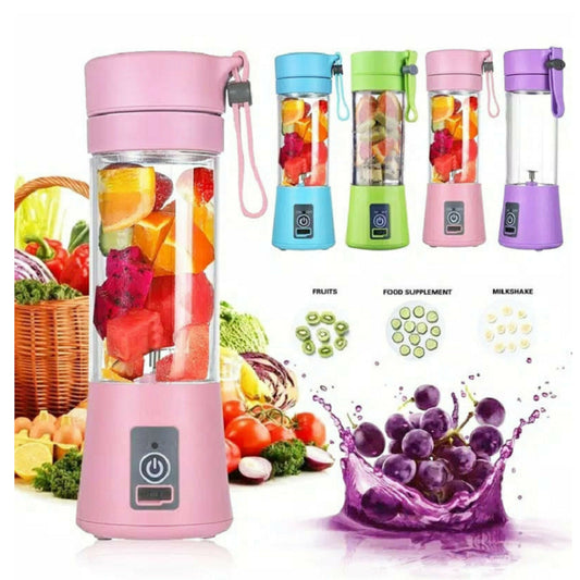 Portable Blender With USB Rechargeable Mini Kitchen Fruit Juice Mixer, enjoy a healthy yummy smoothie!